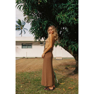 Rhythm Women's Jossie Knit Max Skirt - Chocolate