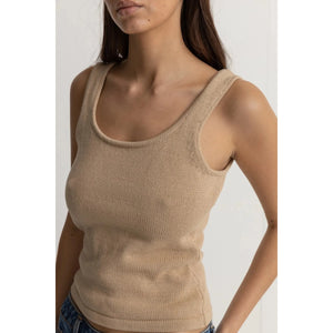 Rhythm Cove Scoop Neck Tank - Henna