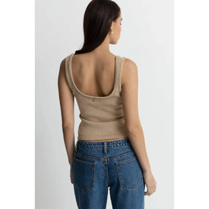 Rhythm Cove Scoop Neck Tank - Henna