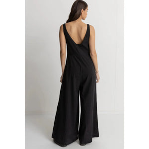 Rhythm Kiki Wide Leg Jumpsuit - Black