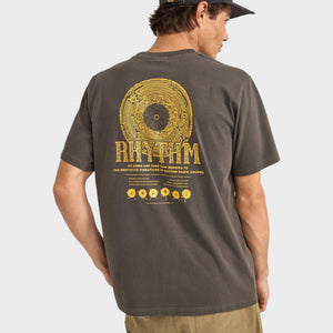 Rhythm Record Vintage Short Sleeve  T-Shirt - Black