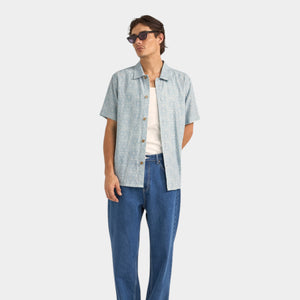 Rhythm Vera Short Sleeve Shirt - Sky