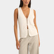 Load image into Gallery viewer, Rhythm Adele Longline Knit Vest - White