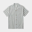 Load image into Gallery viewer, Rhythm Vacation Stripe Short Sleeve Shirt - Fern