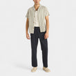 Load image into Gallery viewer, Rhythm Vacation Stripe Short Sleeve Shirt - Fern