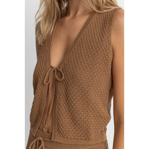 Rhythm Women's Jossie Knit Vest - Chocolate