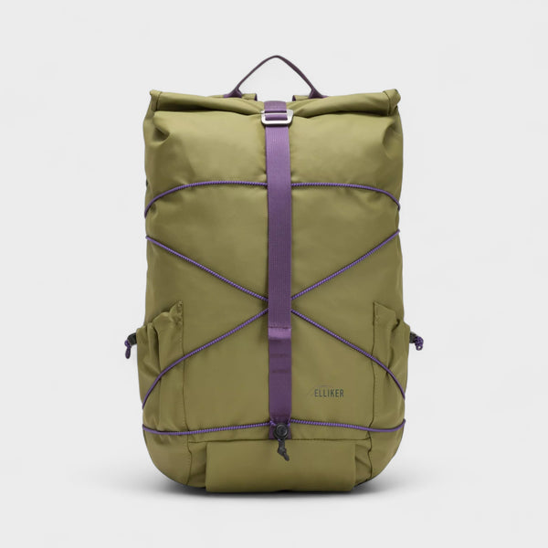 Elliker Dayle Roll Top Backpack - Khaki