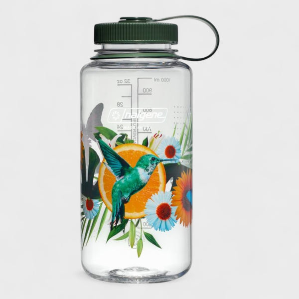 Nalgene 1 Litre Sustain Wide Mouth Bottle -Citrus Humming Bird