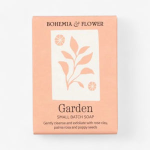 Bohemia & Flower  Garden Bar Soap - Pink Clay, Rose & Poppy Seed