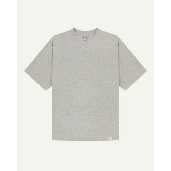 USKEES #7008 Oversized T-Shirt -Grey Marl