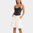 Load image into Gallery viewer, Rhythm Women Camilla Carpenter Jorts - Ivory