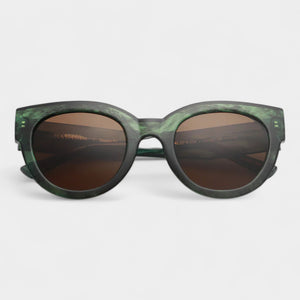 A.Kjaerbede Lilly Sunglasses - Green Marble Transparent
