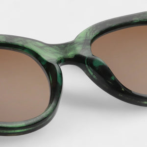 A.Kjaerbede Lilly Sunglasses - Green Marble Transparent