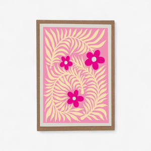 Wald Greeting Card - Blumen Pop