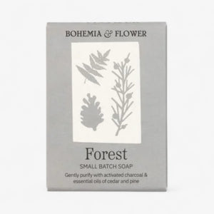 Bohemia & Flower  Coast Bar Soap - Activated Charcoal, Cedarwood & Rosemary