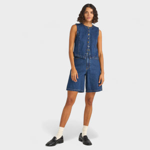 Rhythm Women's Gia Denim Jorts - Indigo