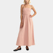 Load image into Gallery viewer, Rhythm Women's Classic Shirred Midi Dress - Rose