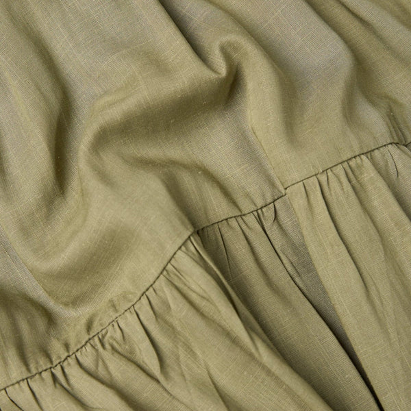 Rhythm Classic Tiered Mini Dress - Olive