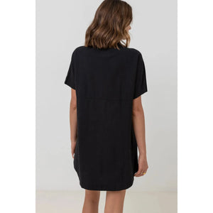 Rhythm Classic Shirt Dress Overswim - Black