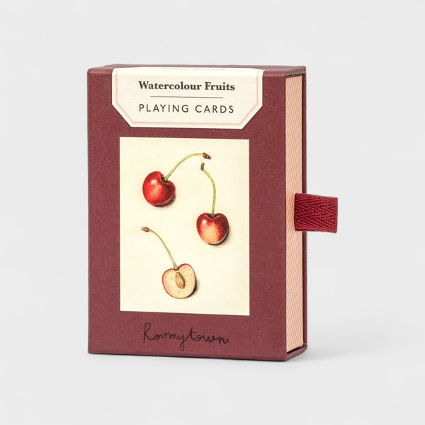 Roomytown Watercolour Fruits Single Playing Card Deck