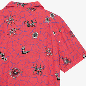 Deus Ex Machina Vibrant Virus Shirt - Strawberry