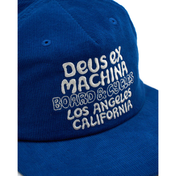 Deus Ex Machina 'Squeak Cord Cap' - Bright Cobalt