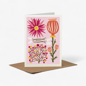 Wald Greeting Card - Pink