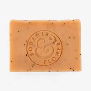 Bohemia & Flower  Garden Bar Soap - Pink Clay, Rose & Poppy Seed