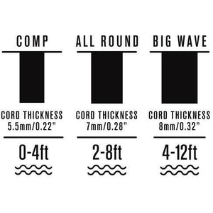 FCS 6' All Round Essentials Leash - Eco Green