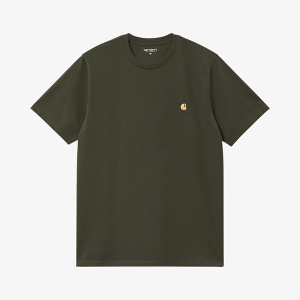 Carhartt Short Sleeve Chase T-Shirt - Olive / Gold