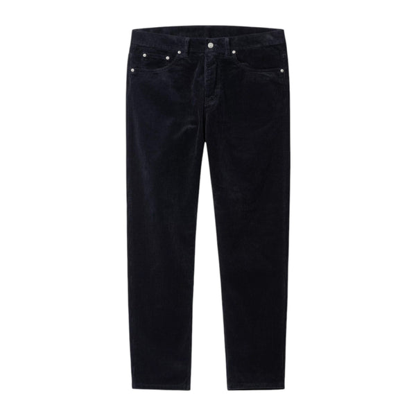 Carhartt Newel Pant 'Coventry' Corduroy - Dark Navy, rinsed