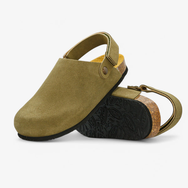 PLAKTON OSLO WOMENS CLOG - LIGHT KHAKI AFELPADO