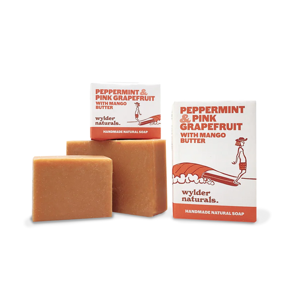 Wylder Naturals Soaps - Peppermint & Pink Grapefruit with Mango Butter