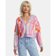 Load image into Gallery viewer, RVCA Jessie Brown Cardigan - Lavender