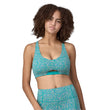 Load image into Gallery viewer, Patagonia Women's Maipo Low Impact Adjustable Bra - Sea Texture: Subtidal Blue