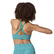 Load image into Gallery viewer, Patagonia Women's Maipo Low Impact Adjustable Bra - Sea Texture: Subtidal Blue