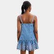 Load image into Gallery viewer, Damson Madder Lana Mini Dress - Embroidered Denim