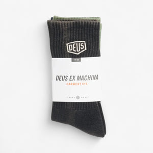 Deus Ex Machina Shield Garment Dyed Socks 3 Pack - Multi