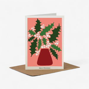 Wald Christmas Plant Card - Holly