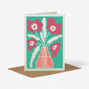Wald Greeting Card - Poppy