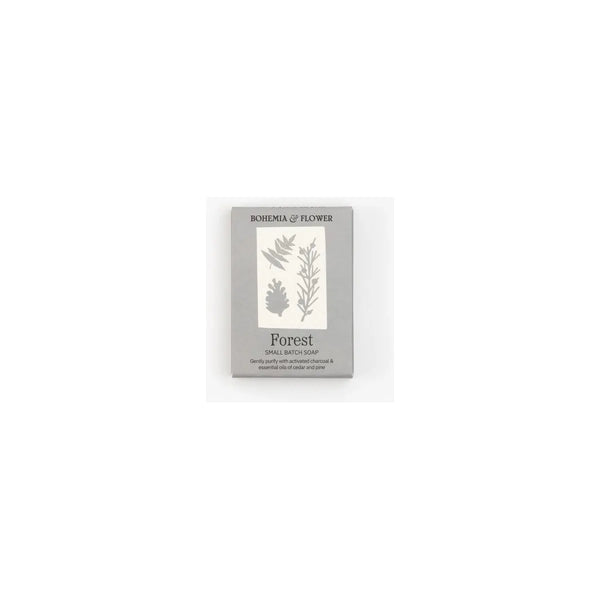 Bohemia & Flower Coast Bar Soap - Activated Charcoal, Cedarwood & Rosemary