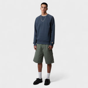 Carhartt Chase Sweatshirt - Dusky Blue / Gold