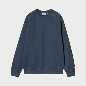 Carhartt Chase Sweatshirt - Dusky Blue / Gold