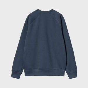 Carhartt Chase Sweatshirt - Dusky Blue / Gold