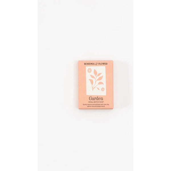 Bohemia & Flower Garden Bar Soap - Pink Clay, Rose & Poppy Seed