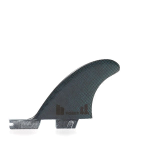 FCS II Power Twin + Stabiliser Surfboard Fins - Performance Glass - Black