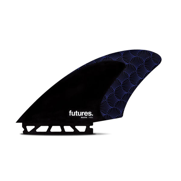 Futures Rasta KEEL Honeycomb Surfboard Fins - Purple