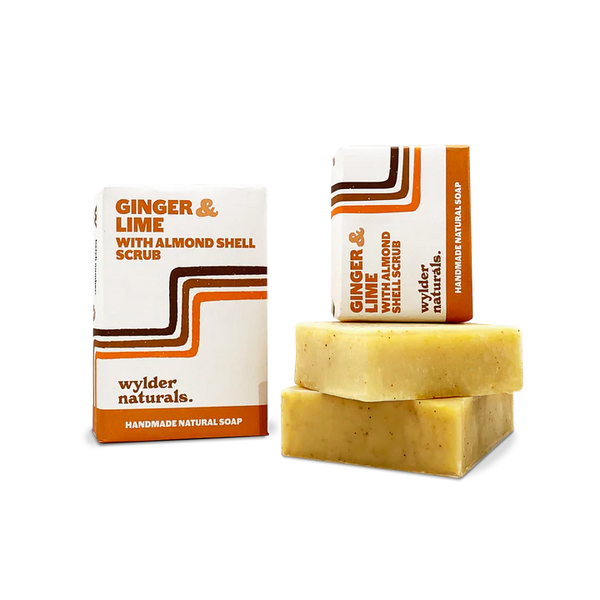 Wylder Naturals Soaps - Ginger & Lime with Almond Shell