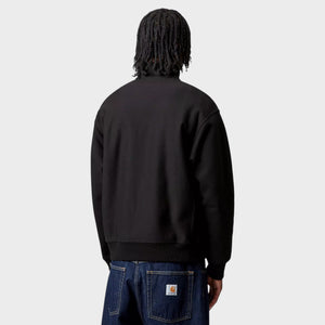 Carhartt Half Zip American Script Sweatshirt - Black