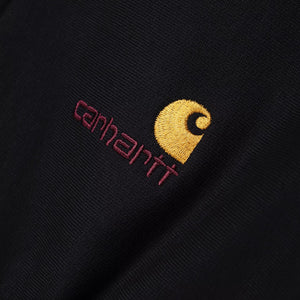 Carhartt Half Zip American Script Sweatshirt - Black